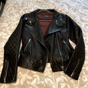 Mackage Leather Jacket black Moto style